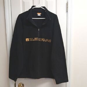 ❄️Old Navy Black Pullover Sweater for Men XXL DRAWSTRING BOTTOM